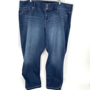 Torrid Denim Jeans 3 Button Zip Stretch Size 24R